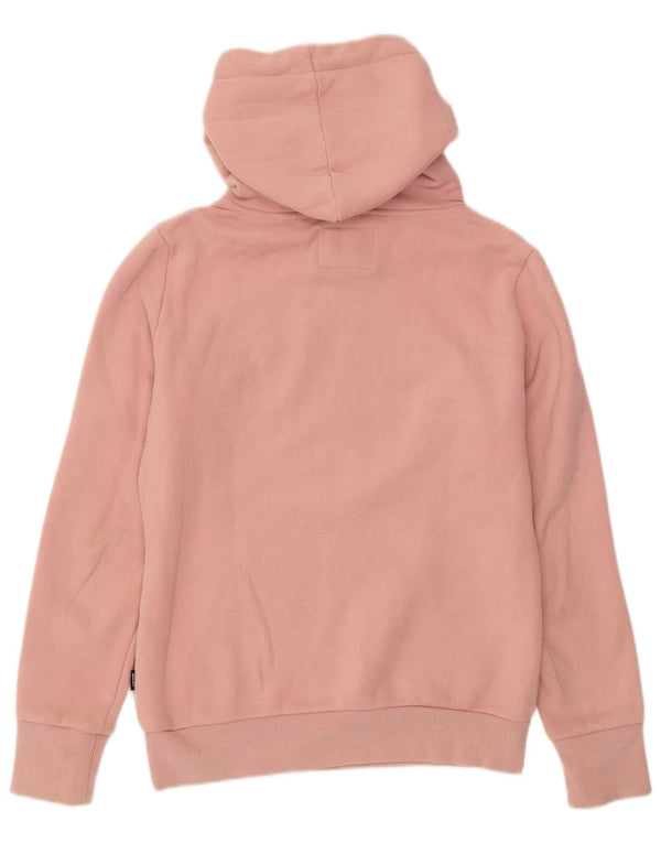 Γυναικείο γραφικό κουκούλα SUPERDRY UK 8 Small Pink Cotton