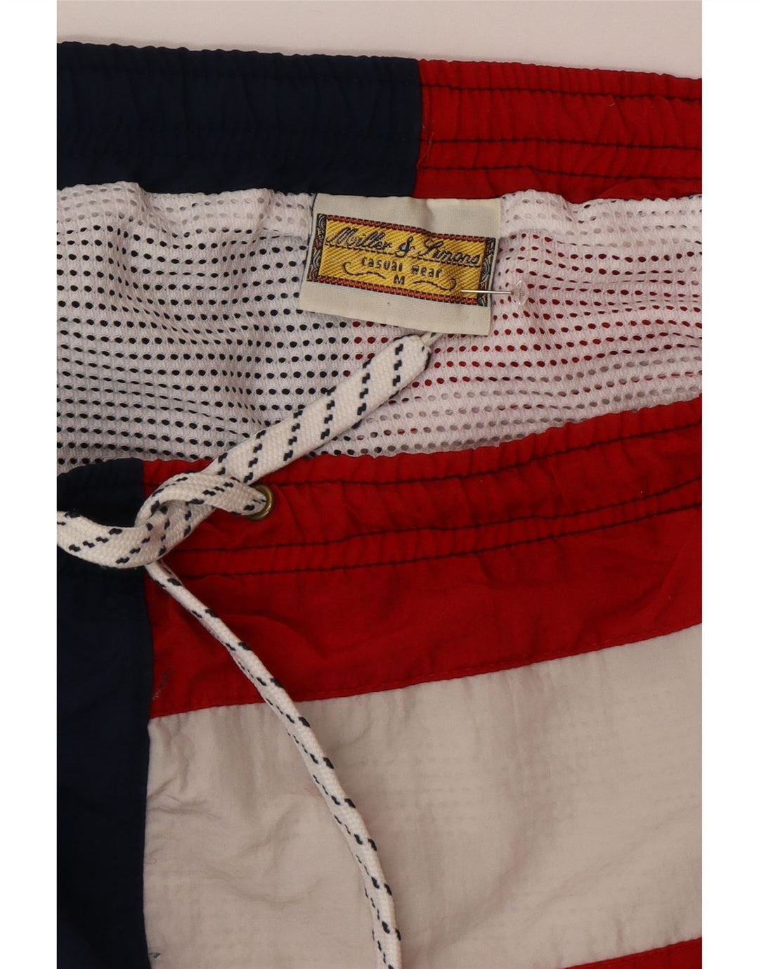 Vintage ανδρικό γραφικό σορτς κολύμβησης μεσαίο πολύχρωμο πολύχρωμο νάιλον