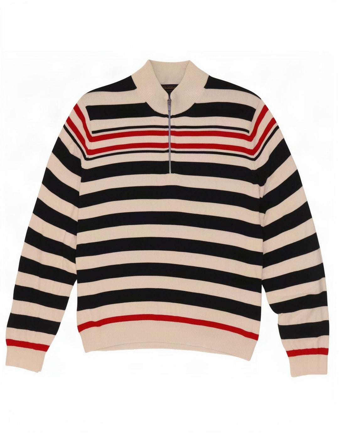 Brooks Brothers Ανδρικό πουλόβερ με λαιμό κουμπιά XL μπλε ριγέ