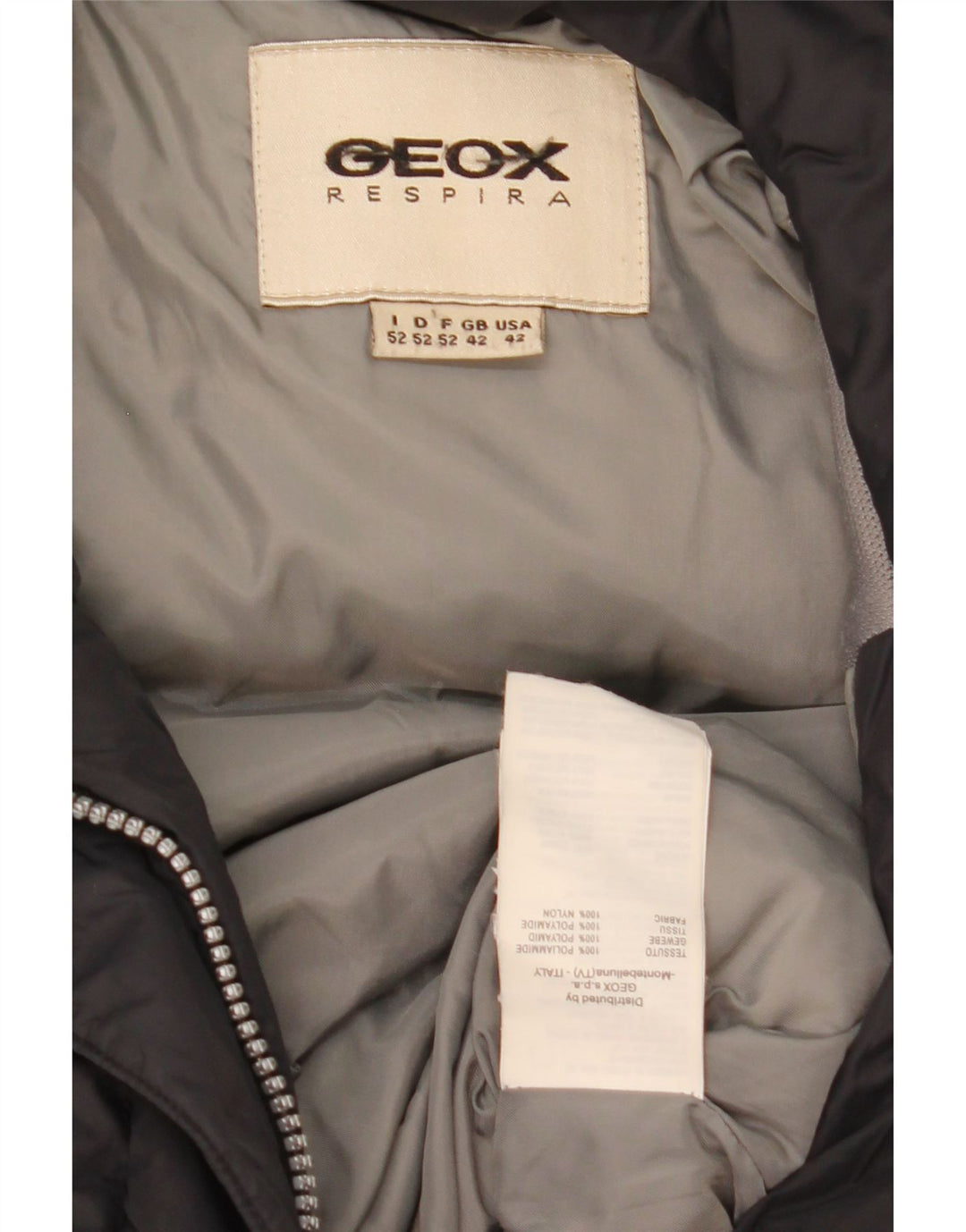 Ανδρικό μπουφάν Geox με επένδυση UK 42 XL Μαύρο Πολυαμίδιο