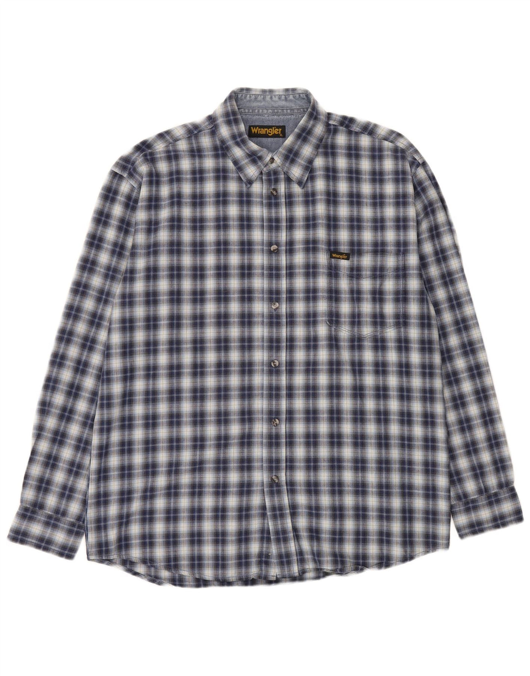 Ανδρικό πουκάμισο Wrangler XL Blue Check Cotton