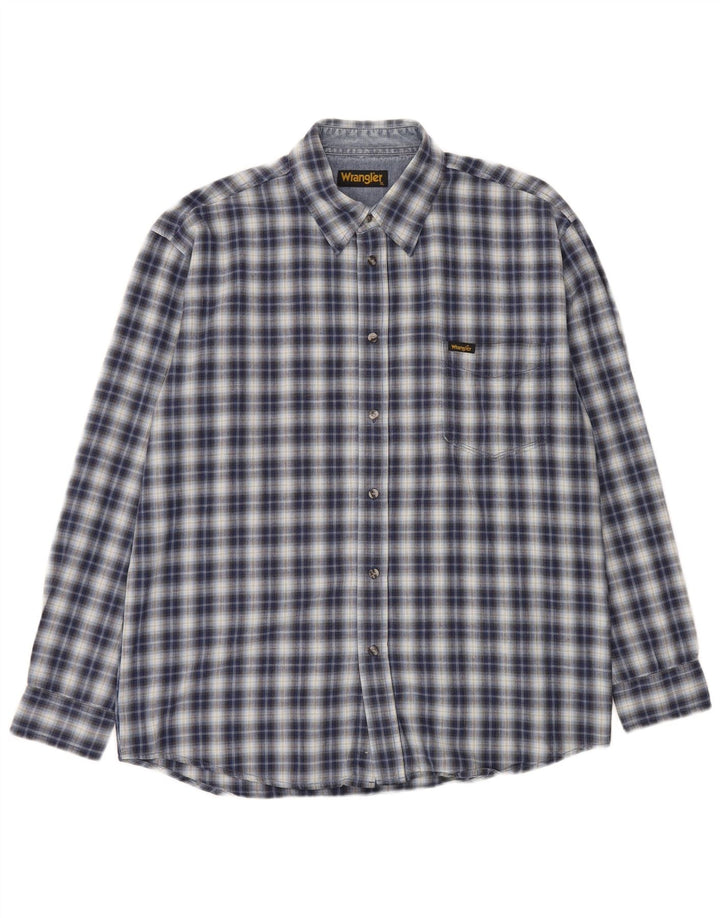 Ανδρικό πουκάμισο Wrangler XL Blue Check Cotton