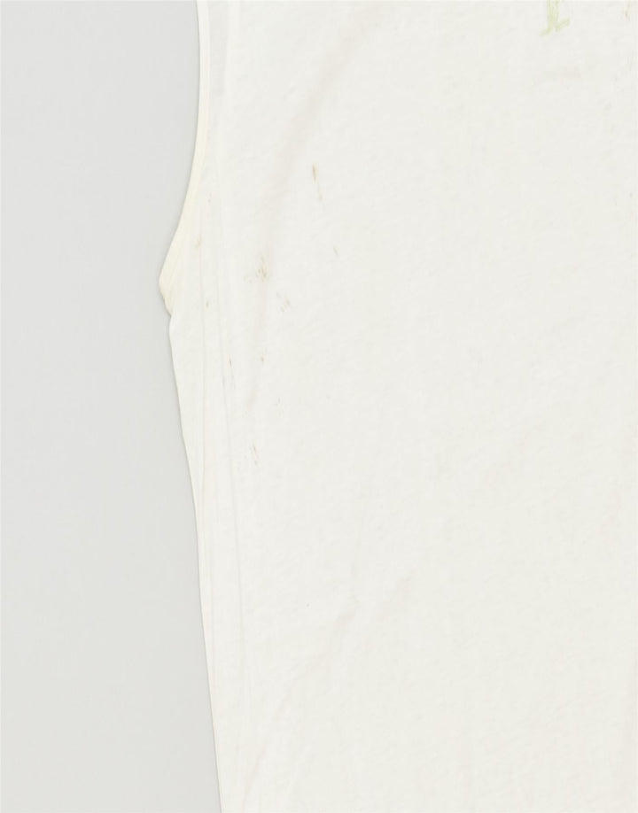 AUSTRALIAN Womens Vest Top IT 46 Large White | Vintage | Thrift | Second-Hand | Used Clothing | Messina Hembry 