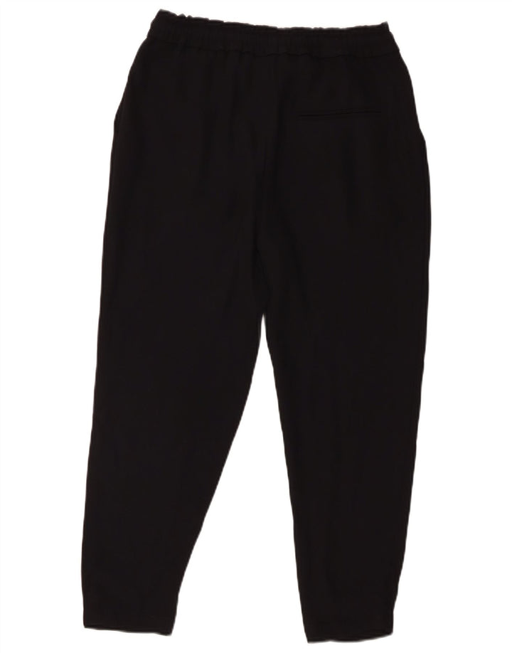 Zara Γυναικείο κομμένο παντελόνι XS W24 L23 μαύρο πολυεστέρα