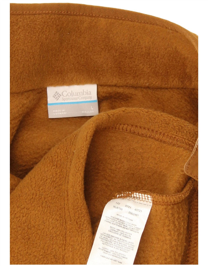 Columbia γυναικείο κουμπάκι με λαιμό Fleece άλμα UK 16 Μεγάλο μπεζ πολυεστέρας