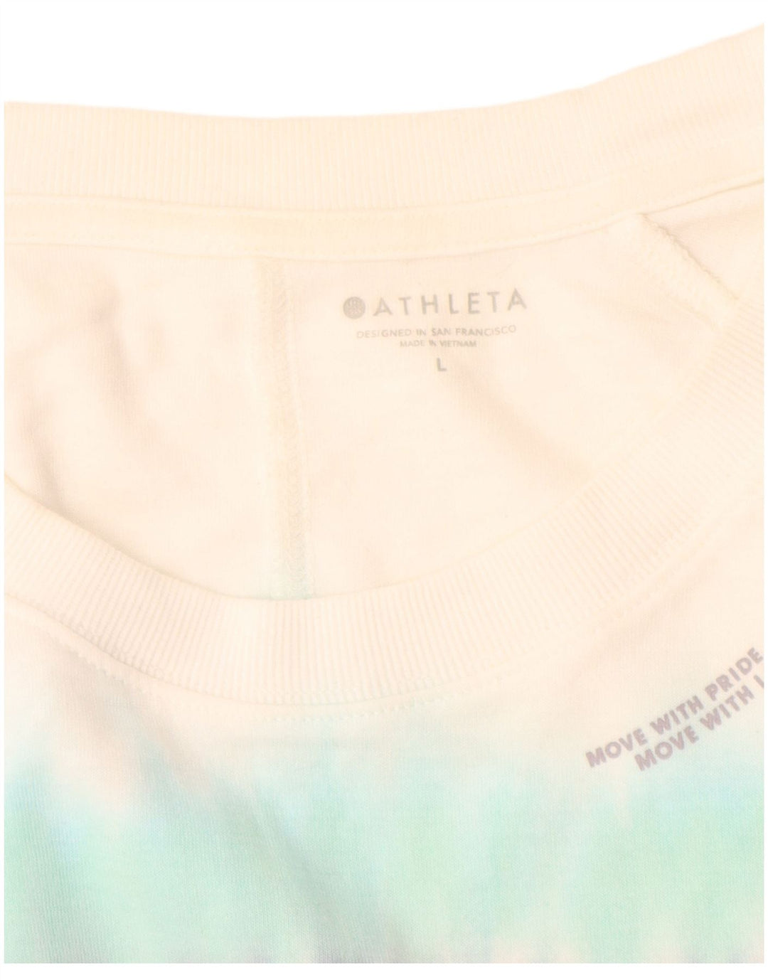 ATHLETA Γυναικεία φούτερ Jumper UK 16 Μεγάλη πολύχρωμη βαμβακερή γραβάτα