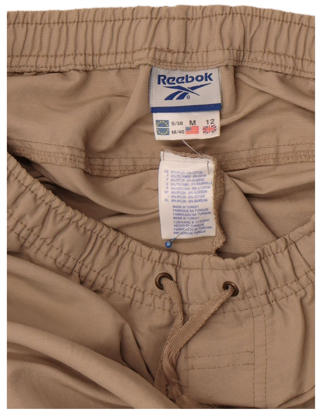 Reebok Γυναικεία φόρμα παντελόνι UK 12 Medium Beige Nylon