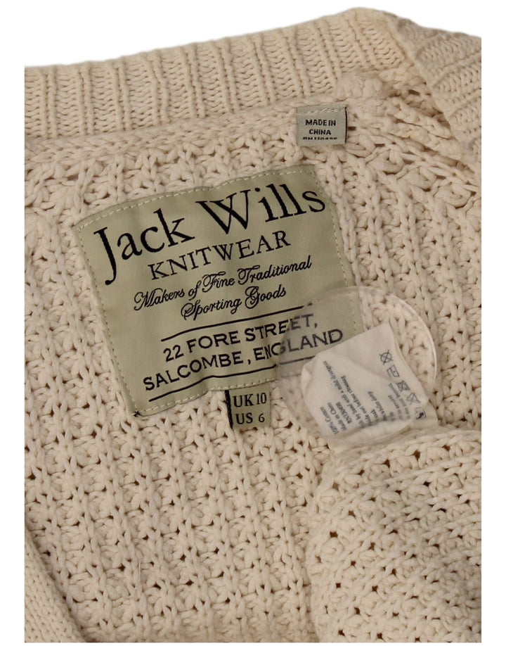 Jack Wills Γυναικείο υπερμεγέθη Ζακέτα πουλόβερ UK 10 Small Beige
