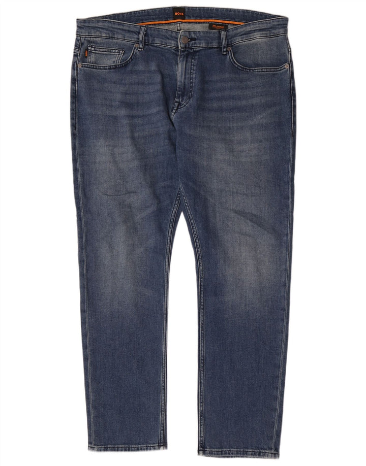 Hugo Boss Ανδρικό Delaware Slim Jeans W38 L32 Μπλε βαμβακερό