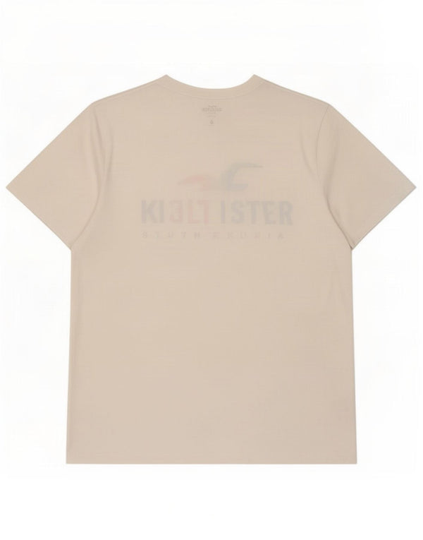 Ανδρικό γραφικό T-Shirt Hollister Top XL Λευκό βαμβακερό