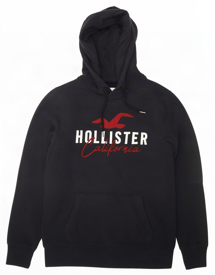 Ανδρικό γραφικό κουκούλα Hollister Small Black