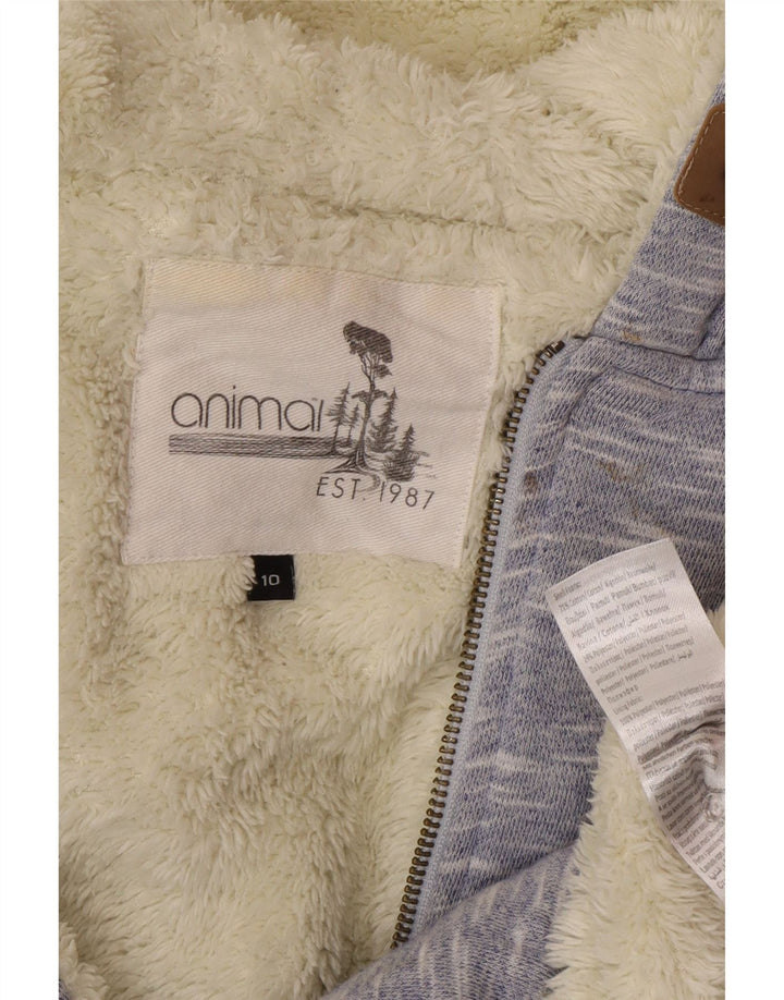 Γυναικείο μπουφάν Sherpa με κουκούλα Animal UK 10 Small Blue Flecked Cotton
