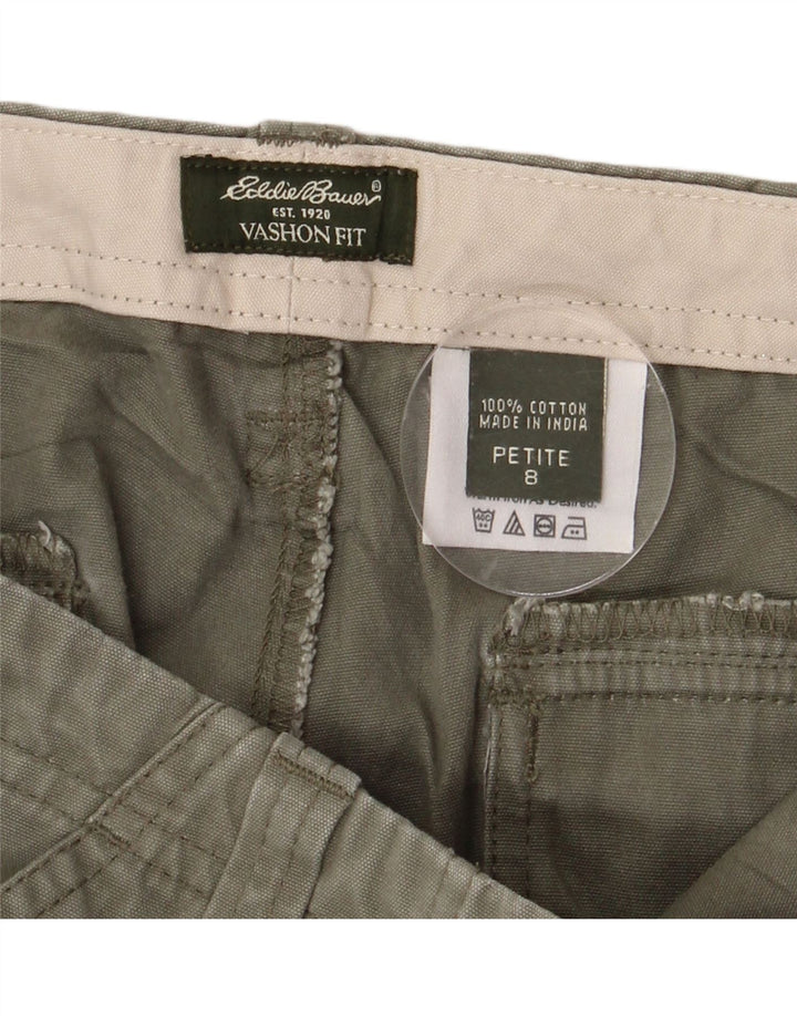EDDIE BAUER Γυναικείο παντελόνι Vashon Fit Capri US 8 Medium W32 L22 Khaki