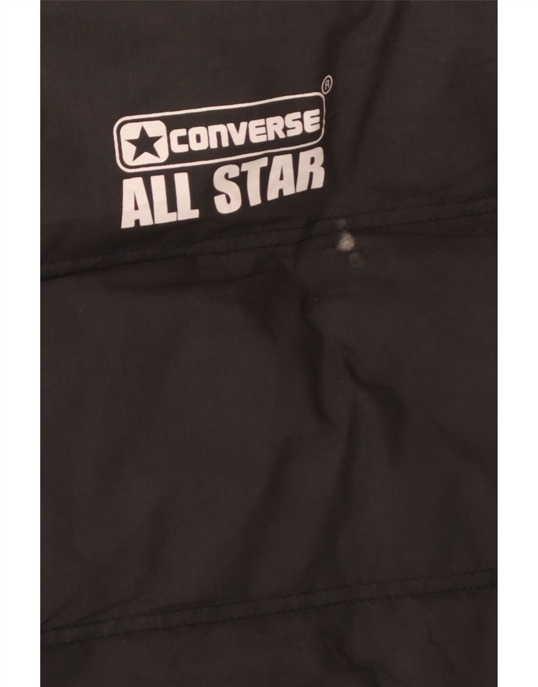 Converse Mens Graphic Padded Gilet UK 40 Large Navy Blue Polyester
