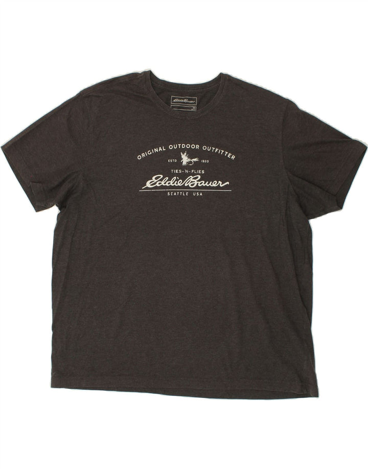 EDDIE BAUER Ανδρικό γραφικό T-Shirt Top 2XL Γκρι