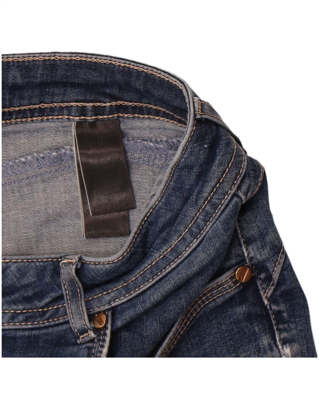 Marks & Spencer Γυναικεία Slim Jeans W32 L30 Blue Cotton