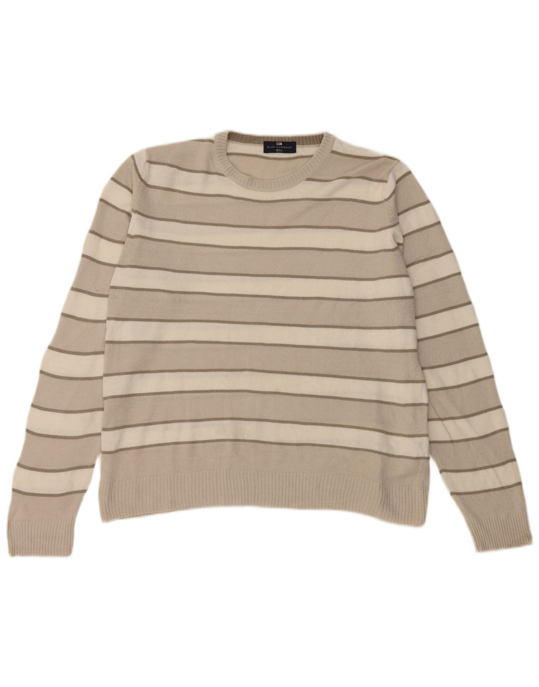 Ανδρικό πουλόβερ Marks & Spencer Blue Harbor Crew Neck Jumper Medium Beige