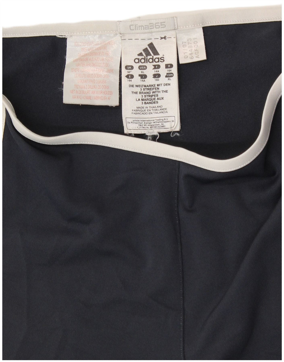 Παντελόνι αθλητικής φόρμας ADIDAS Boys Clima 365 13-14 ετών Navy Blue Polyester