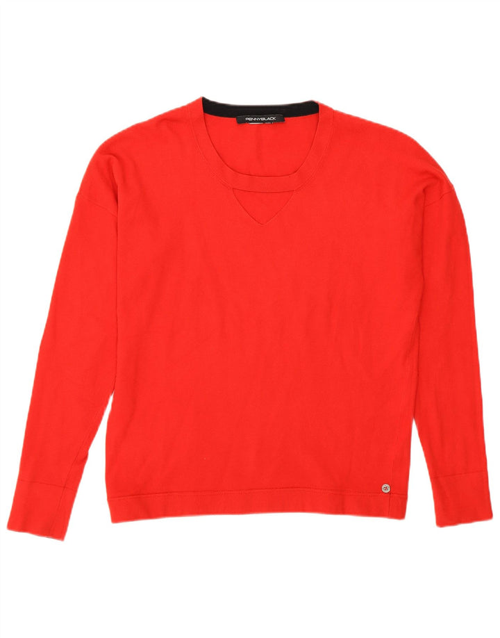 Penny Black Γυναικείο πουλόβερ με λαιμόκοψη UK 12 Medium Red