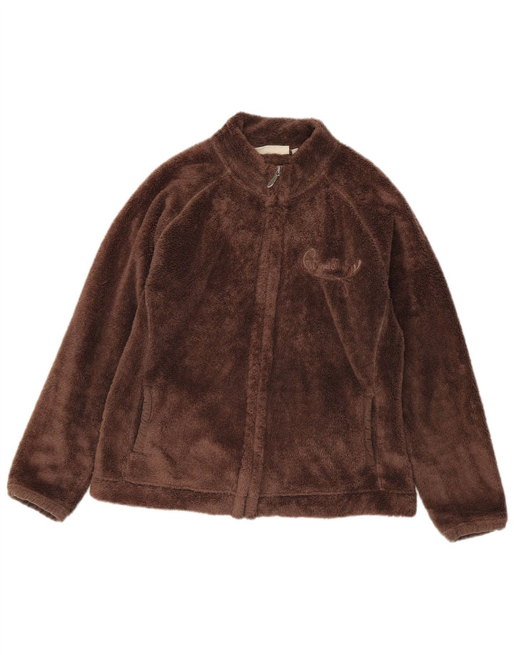 Weird Fish Γυναικείο Fleece Jacket UK 16 Large Brown Polyester