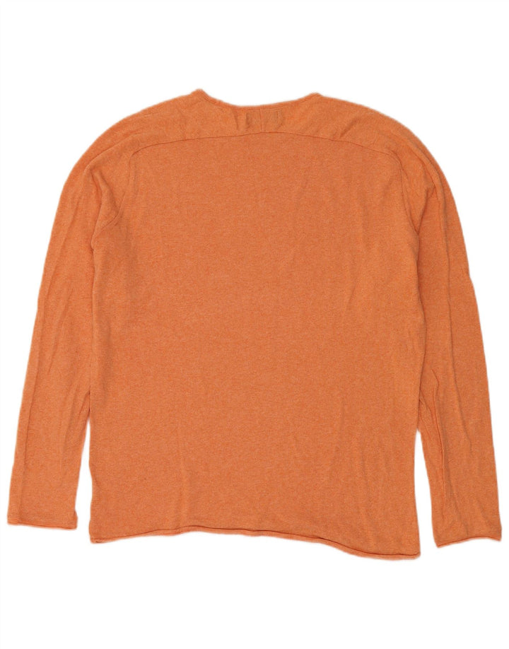 Ανδρικό πουλόβερ Zara Crew Neck Jumper Μεγάλο Πορτοκαλί
