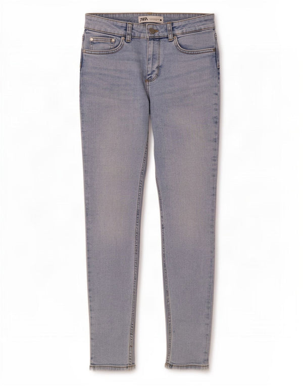 Zara Γυναικείο Skinny Jeans EU 34 2XS W24 L28 Μπλε βαμβακερό