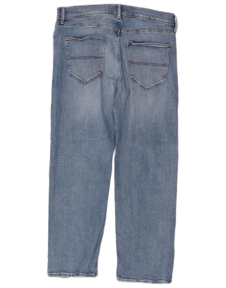 Ανδρικό τζιν ίσιο Marks & Spencer W32 L29 Μπλε βαμβακερό
