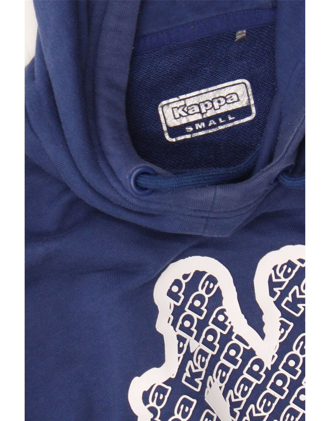 Ανδρικό γραφικό μπλουζάκι με κουκούλα Kappa Small Blue Colourblock