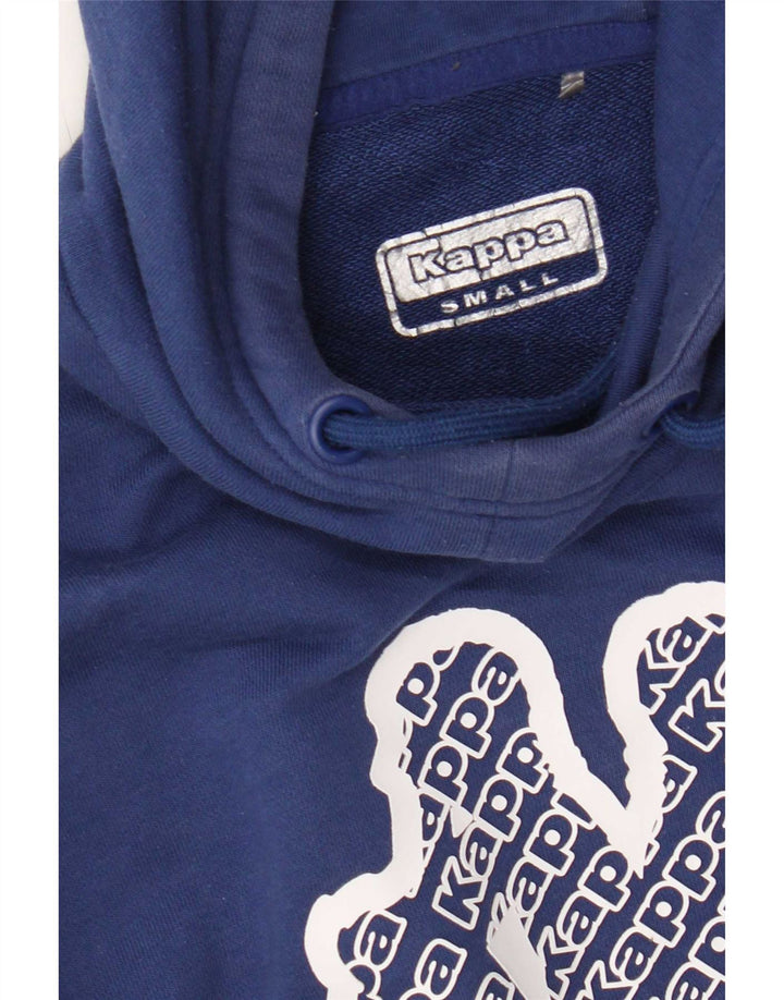 Ανδρικό γραφικό μπλουζάκι με κουκούλα Kappa Small Blue Colourblock