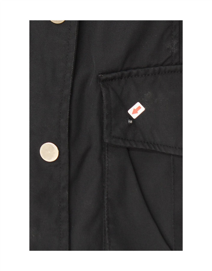 ZARA Womens Utility Jacket UK 18 XL Black Nylon Vintage Zara and Second-Hand Zara from Messina Hembry 