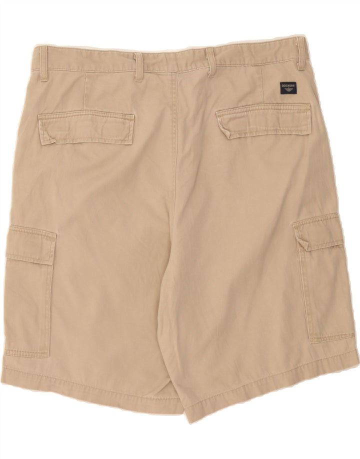 DOCKERS Mens Cargo Shorts W38 XL Beige Cotton Vintage Dockers and Second-Hand Dockers from Messina Hembry 