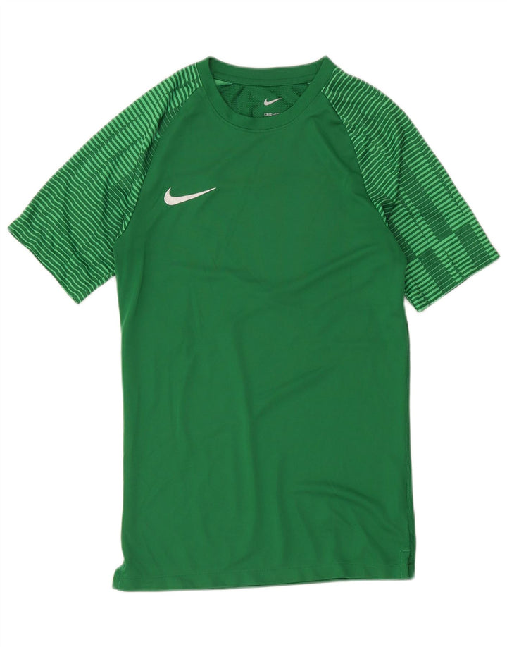 Ανδρικό μπλουζάκι Nike Dri Fit Slim T-Shirt από μικρό πράσινο ριγέ πολυεστέρα