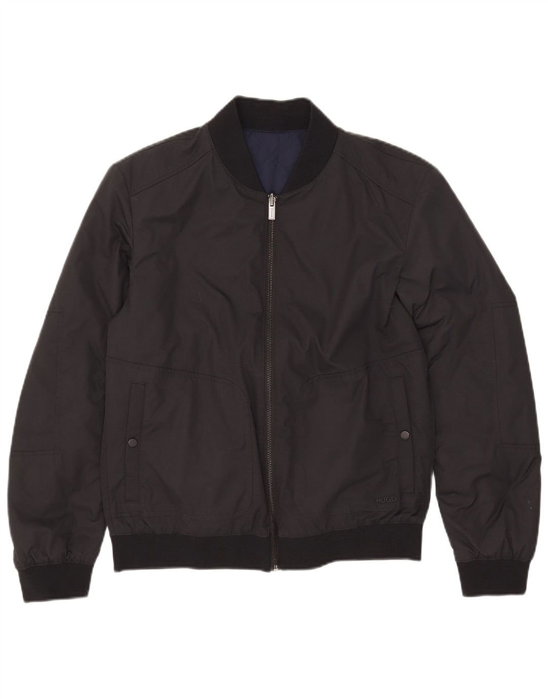 Ανδρικό αναστρέψιμο μπουφάν Hugo Boss UK 36 Small Black Polyamide
