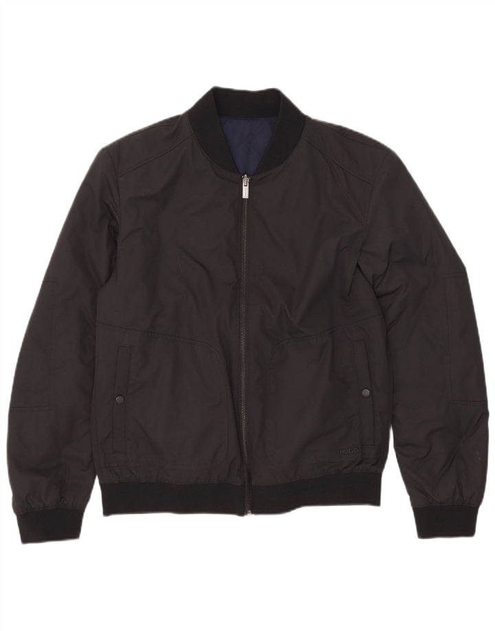 Ανδρικό αναστρέψιμο μπουφάν Hugo Boss UK 36 Small Black Polyamide
