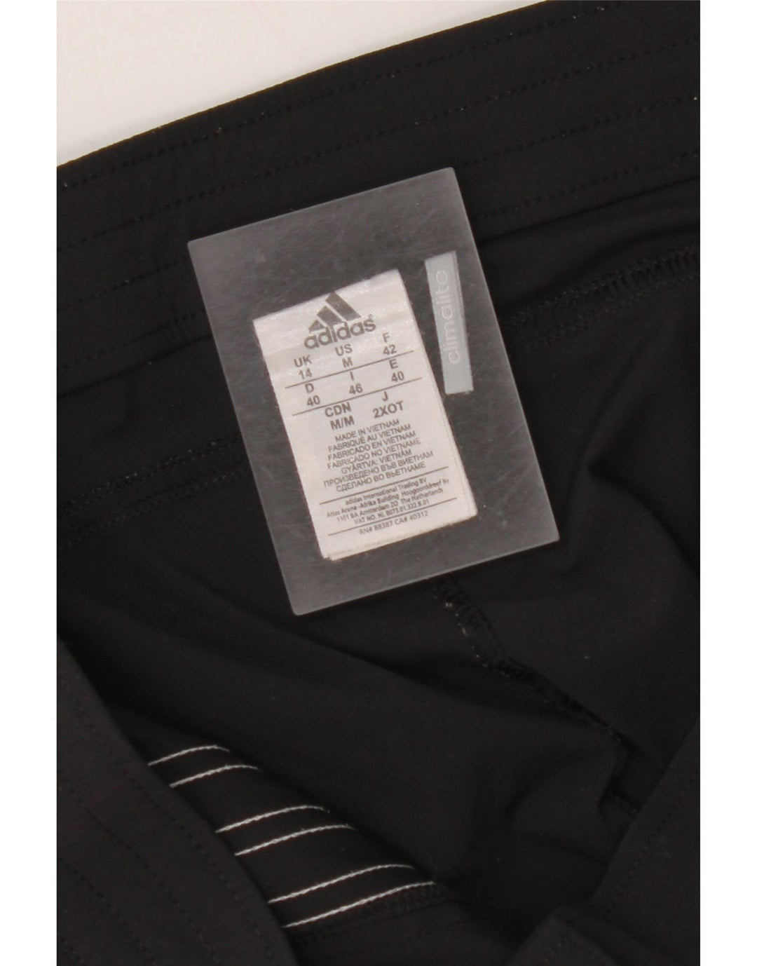 ADIDAS Γυναικείο Climalite Bermuda αθλητικό σορτς UK 14 μεσαίο μαύρο πολυαμίδιο