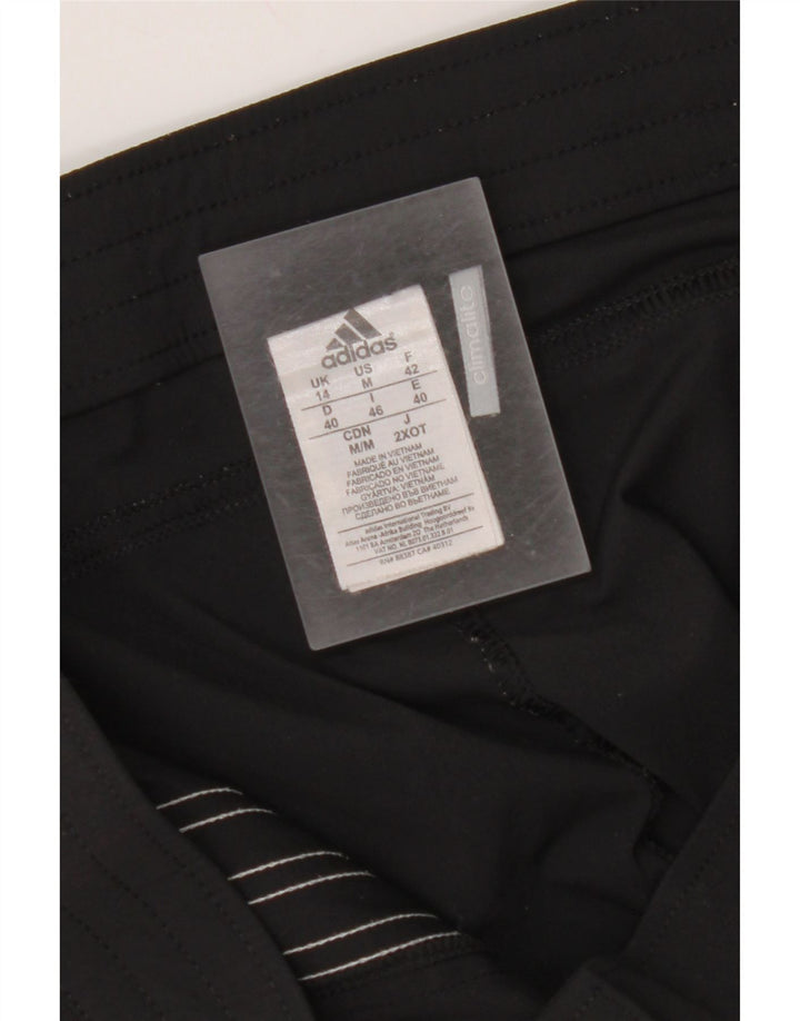 ADIDAS Γυναικείο Climalite Bermuda αθλητικό σορτς UK 14 μεσαίο μαύρο πολυαμίδιο