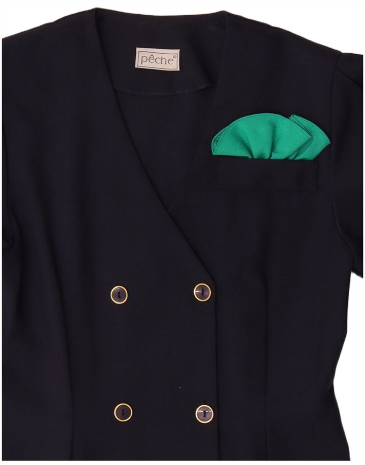 Γυναικείο φόρεμα με διπλό στήθος VINTAGE US 10 Large Navy Blue