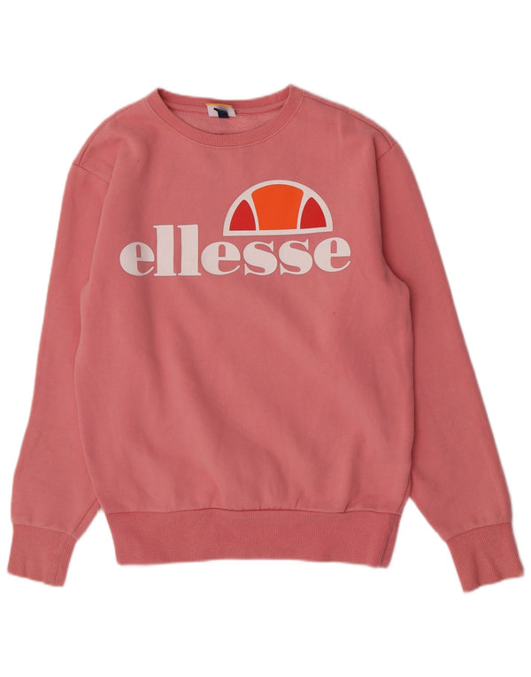 Γυναικείο γραφικό φούτερ Ellesse Jumper UK 10 Small Pink Cotton