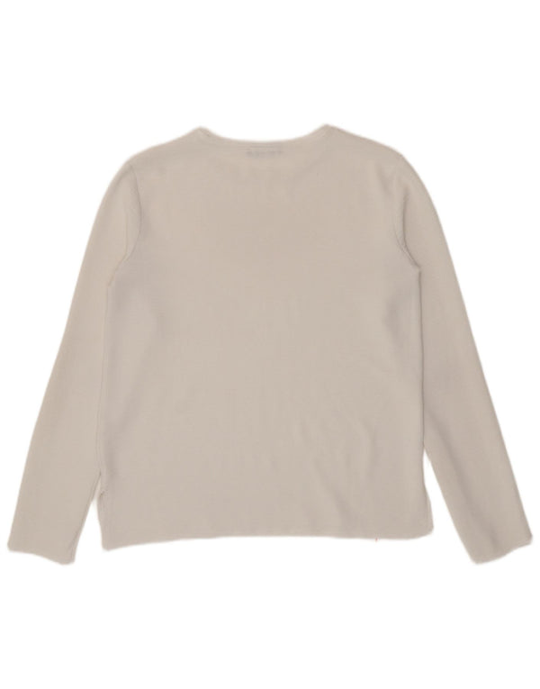 Zara γυναικείο τοπ μακρυμάνικο UK 10 Small White