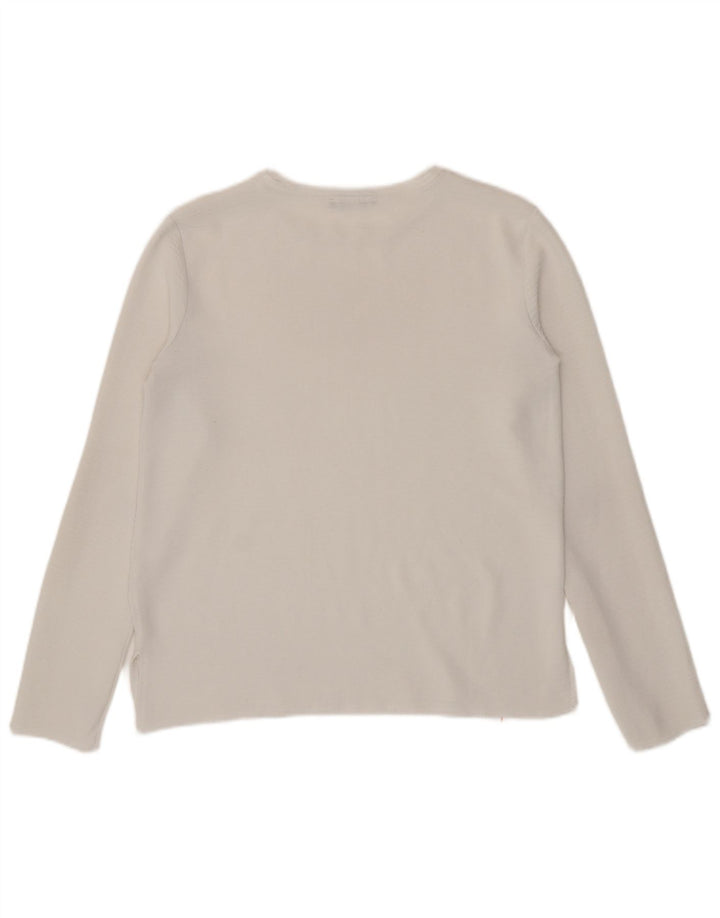 Zara γυναικείο τοπ μακρυμάνικο UK 10 Small White