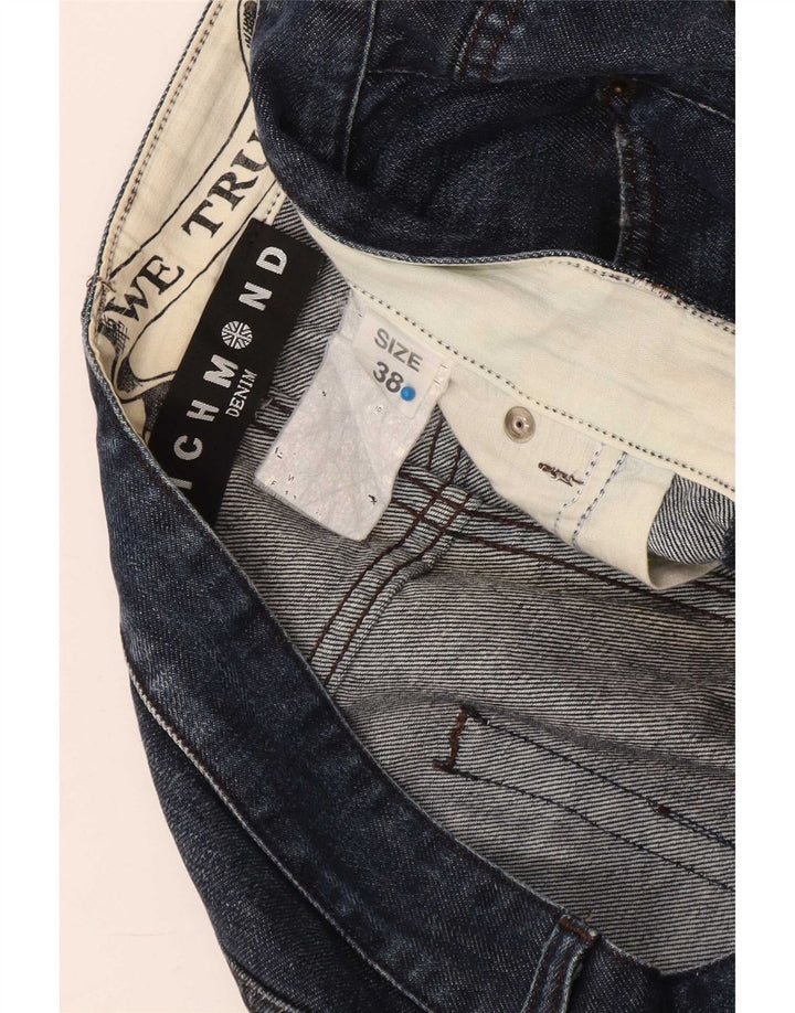 Ανδρικό τζιν Richmond ίσιο W38 L30 Navy Blue