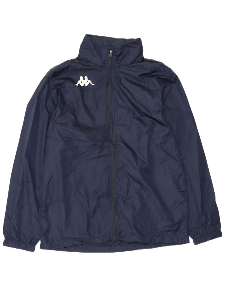 Ανδρικό τζάκετ KAPPA Windbreaker UK 40 Large Navy Blue Polyester