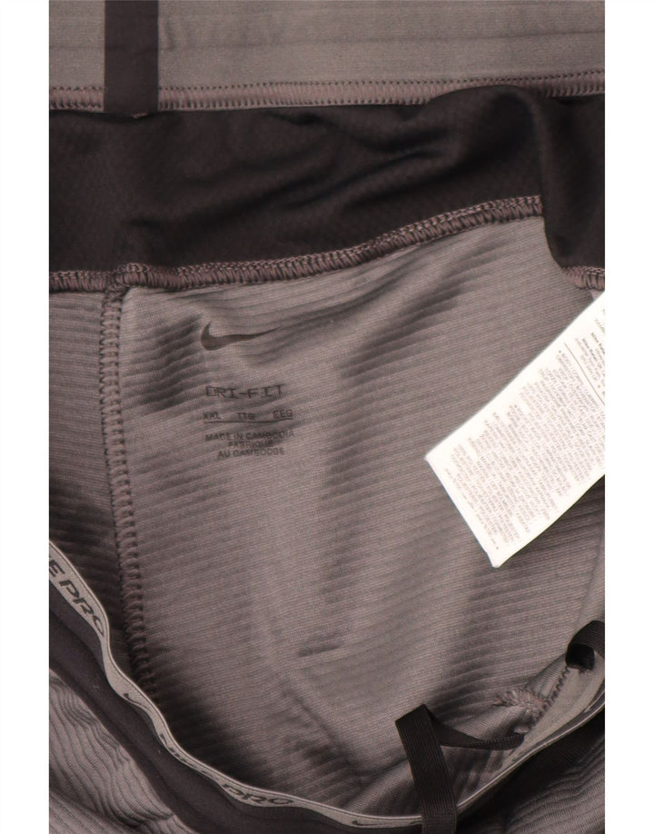 Ανδρικό παντελόνι αθλητικής φόρμας Nike Dri Fit 2XL Γκρι χρώματος πολυεστέρας