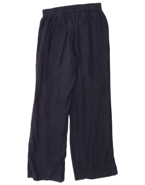 Zara Γυναικείο χαλαρό παντελόνι Casual Small W26 L31 Navy Blue