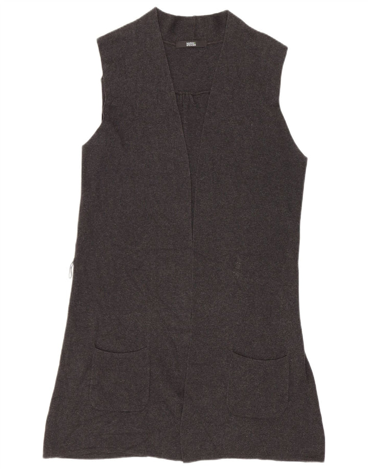 Marks & Spencer Γυναικείο Αμάνικο πουλόβερ UK 12 Medium Grey