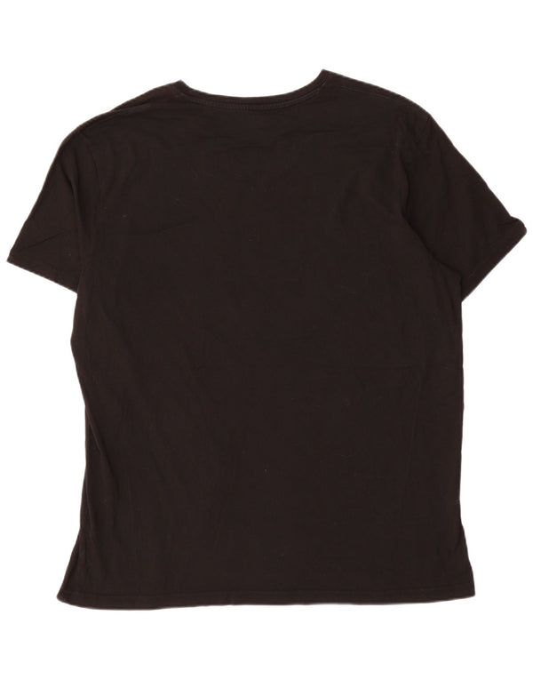 Alpha Industries Mens Graphic T-Shirt Top 3XL Black Cotton