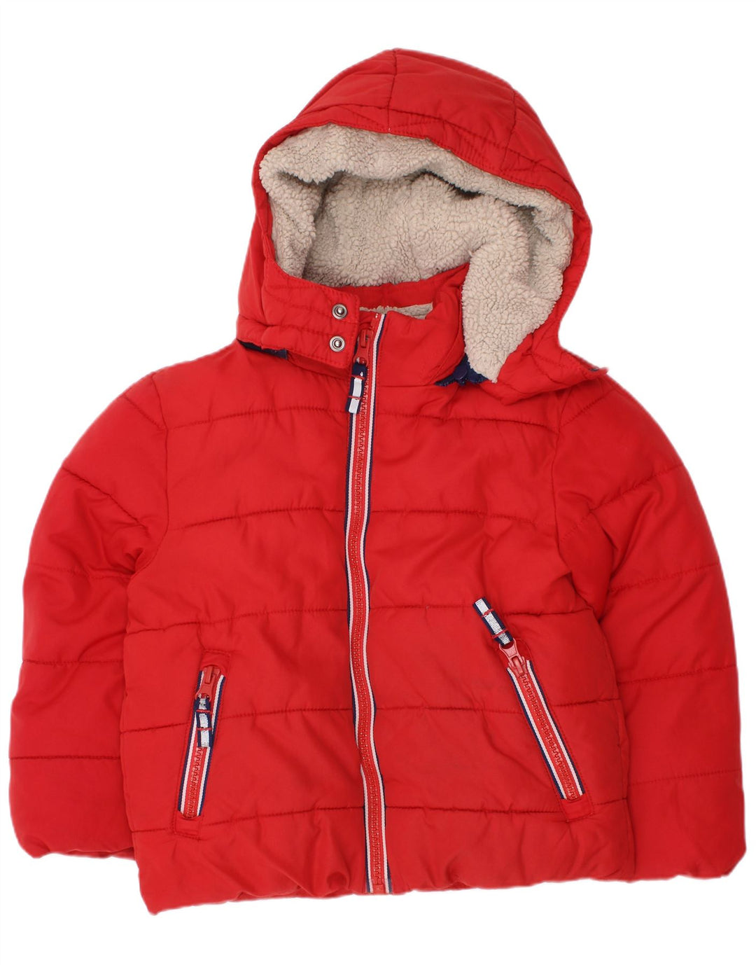 Μπουφάν Boden Boys Hooded Podded Jacket 3-4 Years Red Polyester
