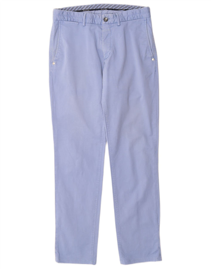 MASSIMO DUTTI Ανδρικό παντελόνι Chino Slim Fit EU 38 Small W30 L30 Blue