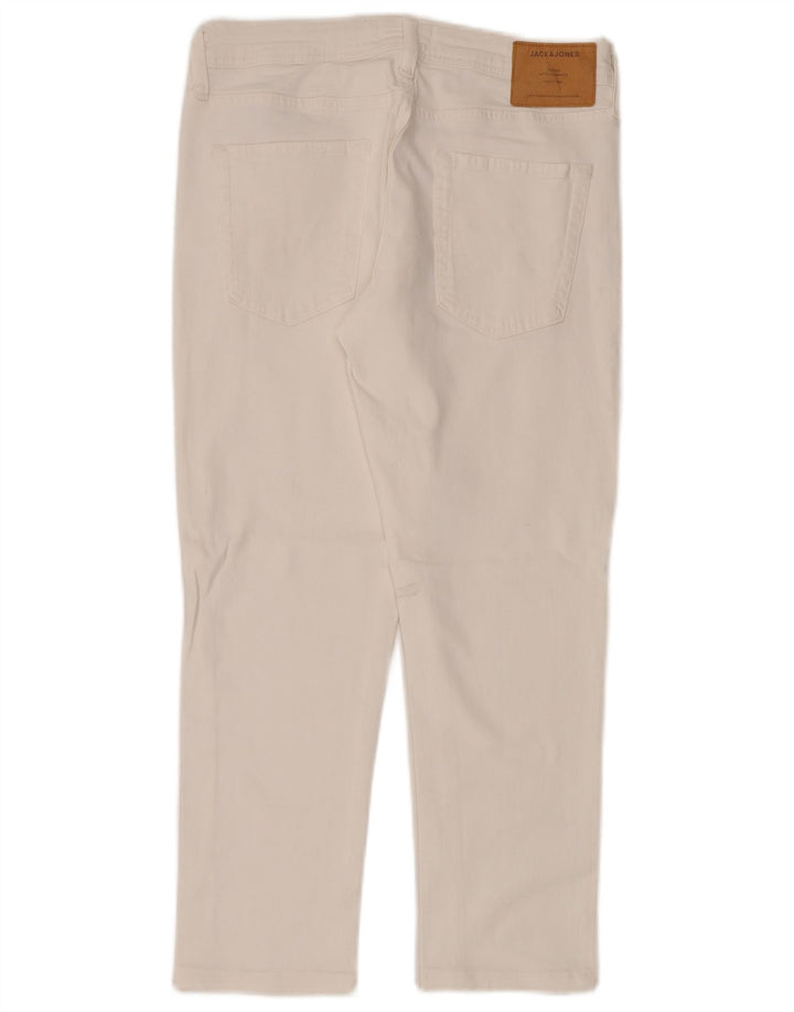 Jack & Jones Ανδρικό Slim Jeans W30 L26 Λευκό βαμβακερό
