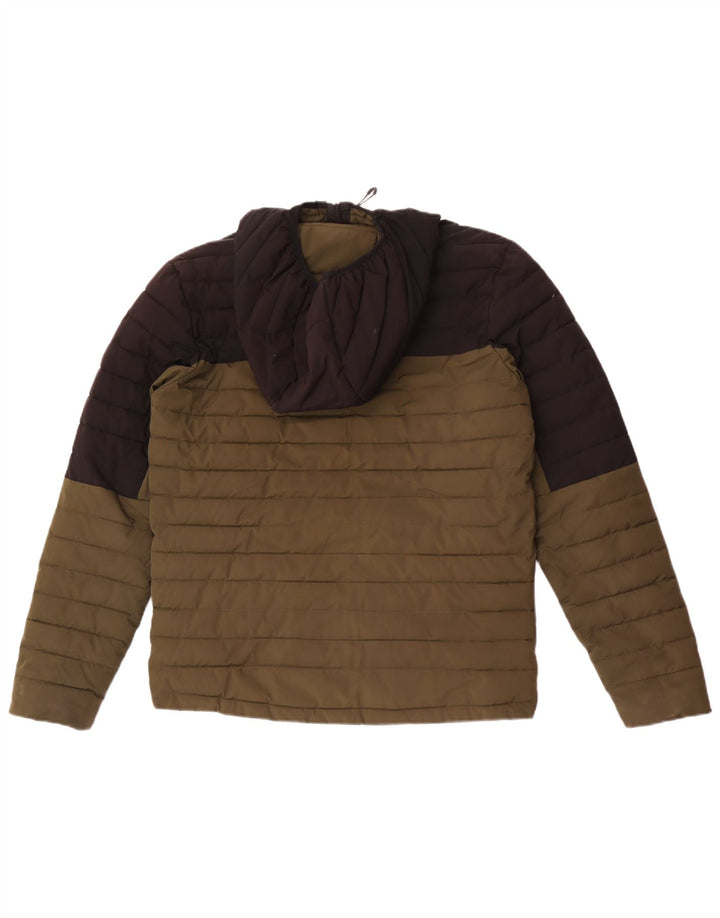 Ανδρικό μπουφάν με κουκούλα Diesel UK 38 Medium Khaki Colourblock